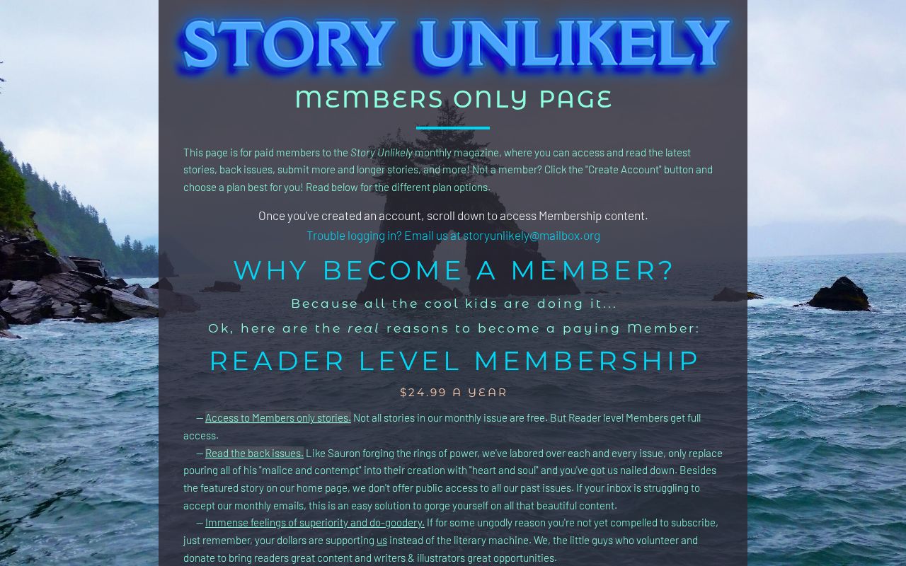 Story Unlikely Member's Page